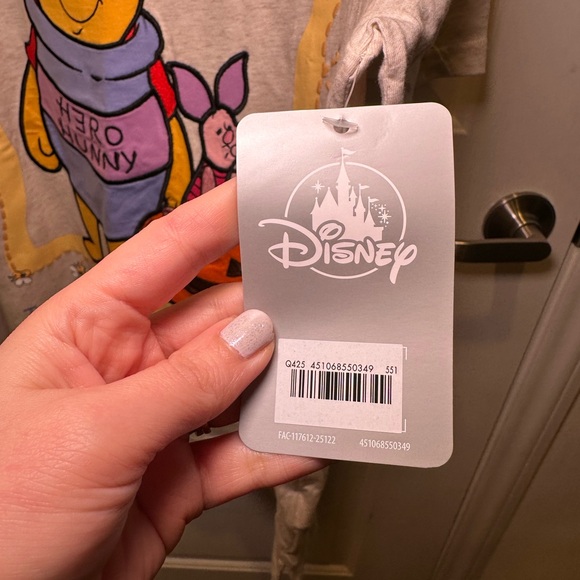 NWT Disney Winnie the Pooh and Piglet Halloween Embroidered T-Shirt for Women - Picture 7 of 12